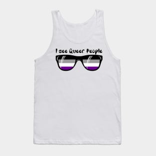 Asexual Sunglasses - Queer People Tank Top